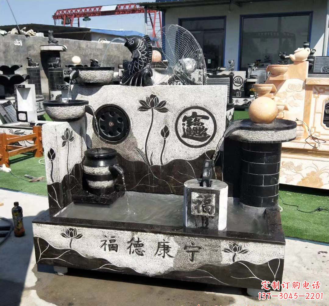 泉州青石水池石雕——美丽水中景观