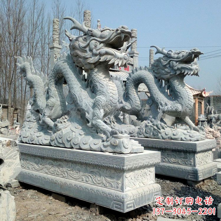 泉州传统工艺青石龙雕塑