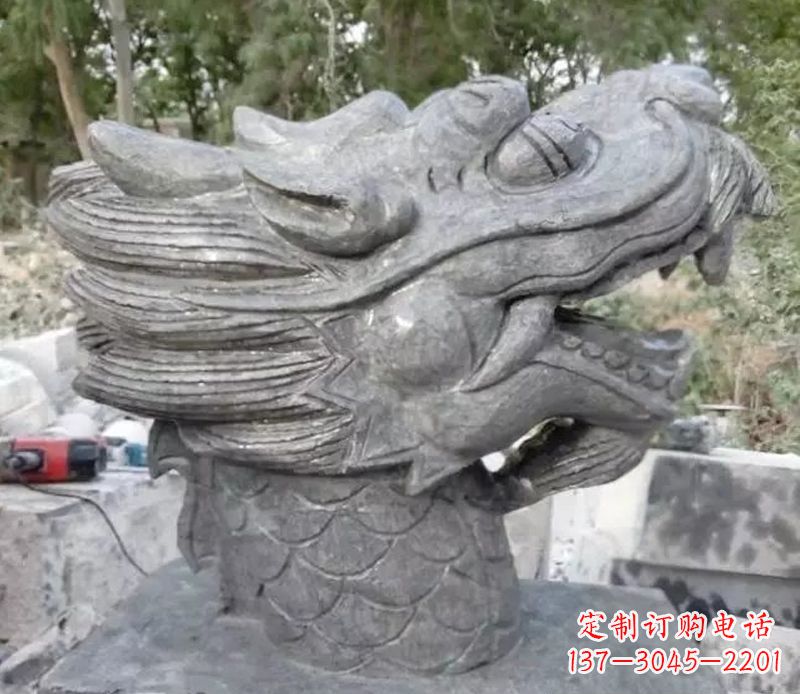 泉州青石龙头雕塑