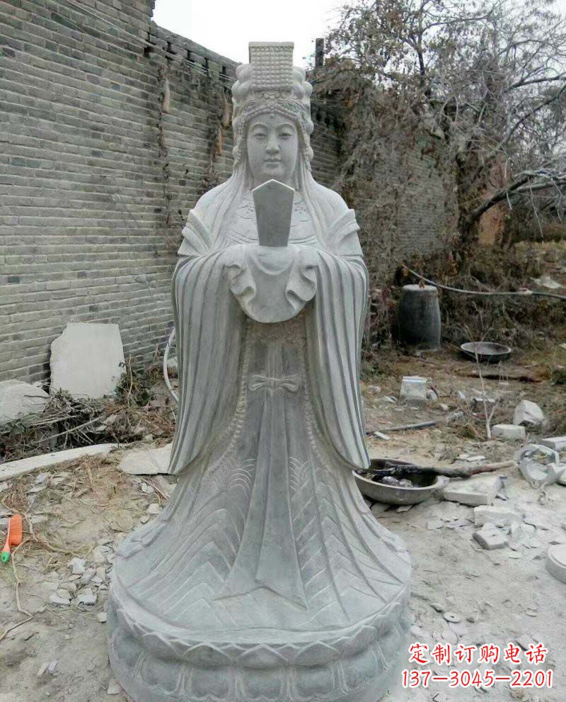 泉州青石妈祖神像雕塑,传承中华民族精神