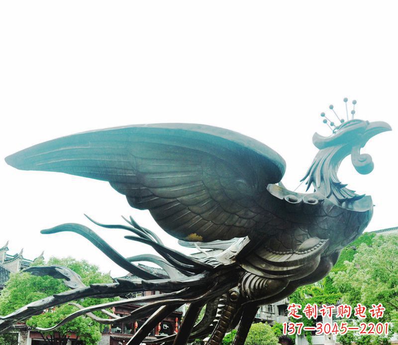 泉州青铜凤凰雕塑,传承古典魅力