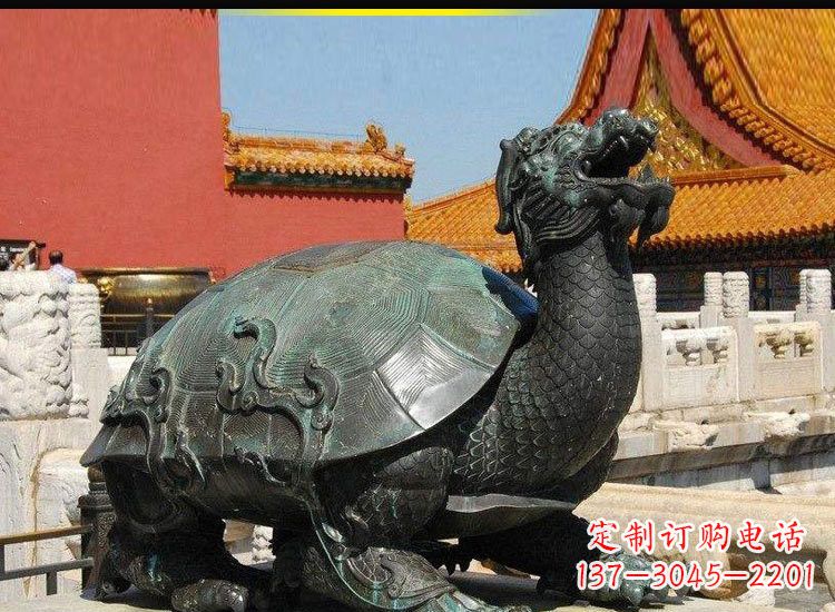 泉州青铜故宫龙龟雕塑