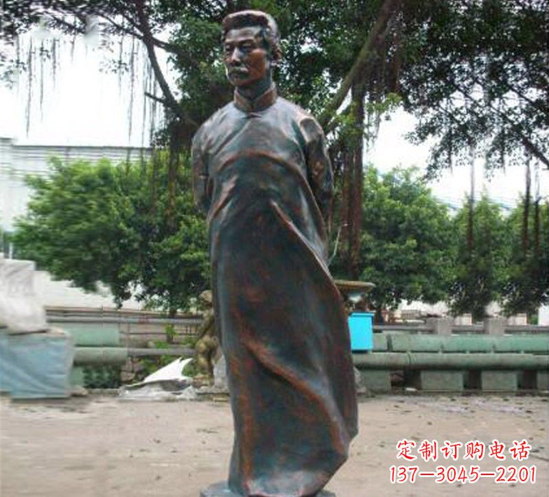 泉州青铜雕塑,精致鲁迅雕像