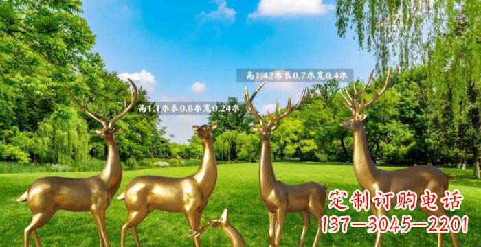 泉州美轮美奂的鹿雕塑，是铜雕工艺在古典雕塑艺…