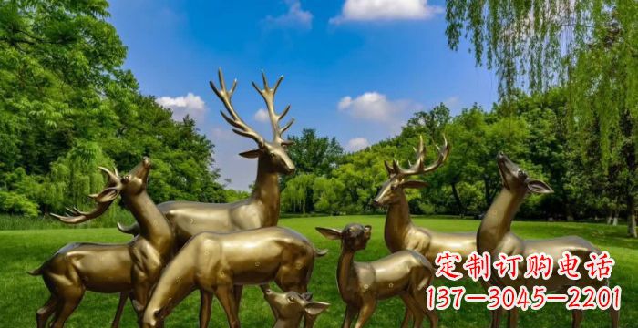 泉州群雄逐鹿，高贵精美的鹿雕塑
