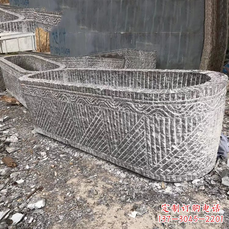 泉州起点雕刻•手工老石槽雕塑