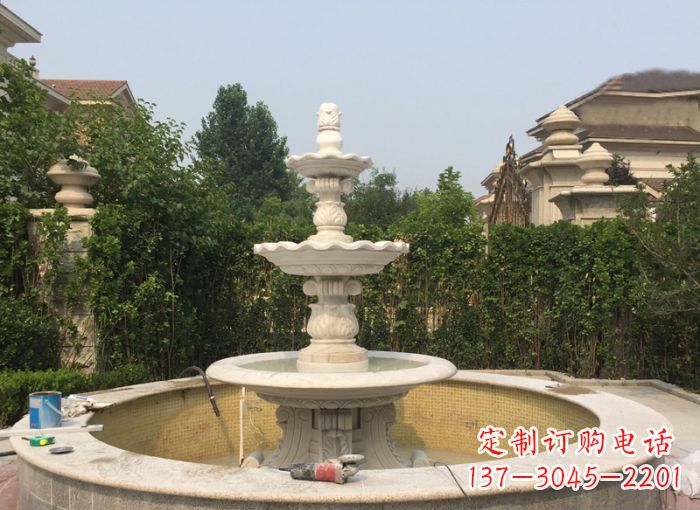 泉州三层喷泉公园石雕 (2)