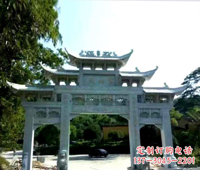 泉州艺术般的精美大理石牌坊雕塑,为您的家增添高雅气质