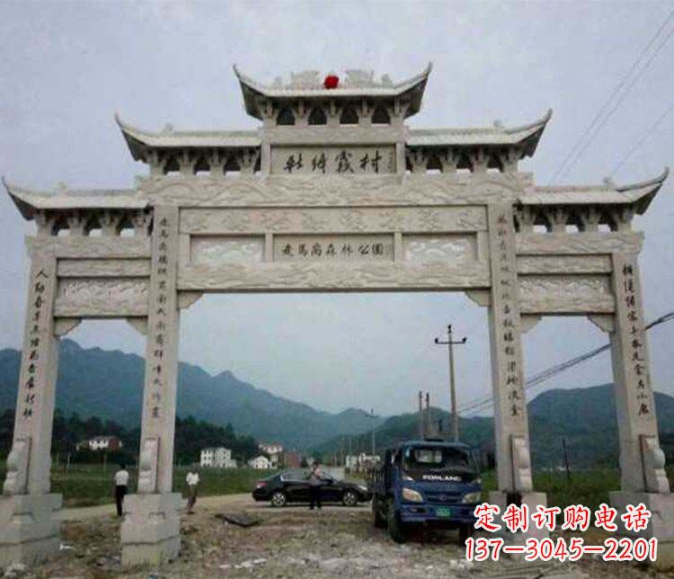 泉州三门牌坊石雕:细节讲究处处把精雕细琢