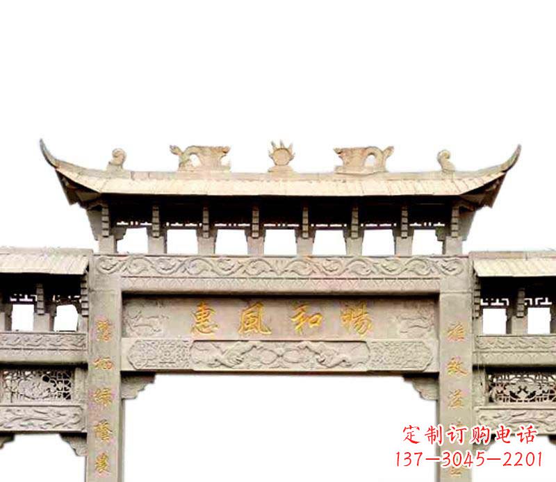 泉州牌坊石雕–传承传统文化，给空间增色彩