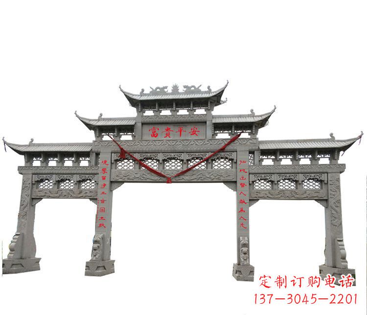 泉州三门牌坊石雕:让您的空间增添宁静优雅