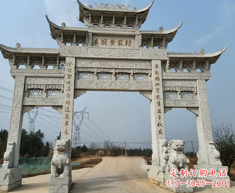 泉州中领雕塑牌坊石雕——为您的家园带来精致和美感