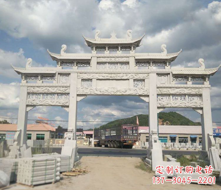 泉州精美大理石牌坊石雕——给您的家园增添优雅气质