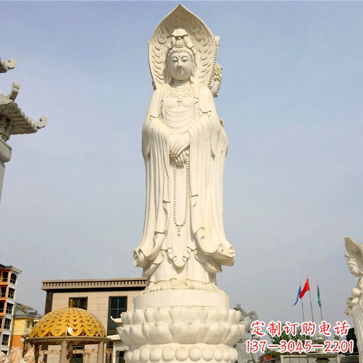 泉州中领雕塑:观音三面佛像雕塑