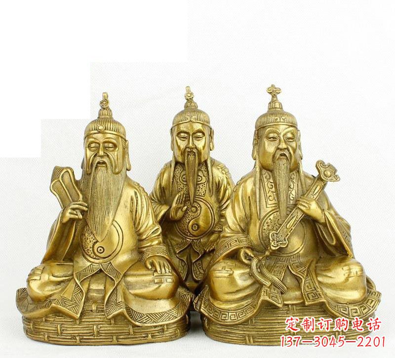 泉州三清祖师神像铜雕,古典经典展现