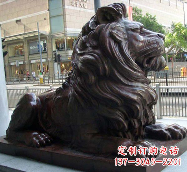 泉州汇丰铜狮子雕塑,引领潮流,传承中国古典文化