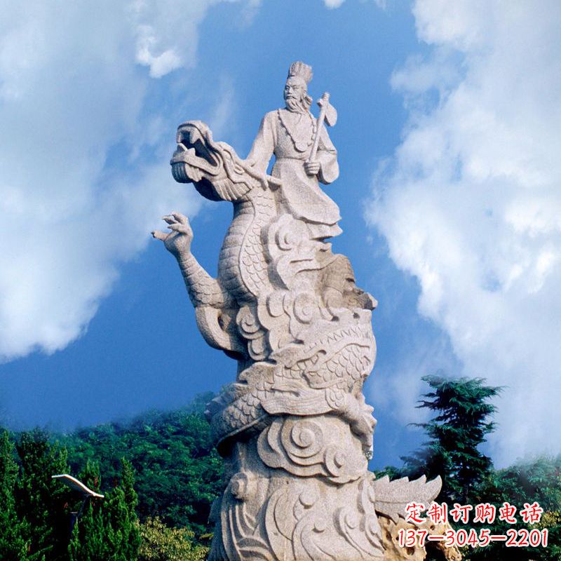泉州具有历史意义的颛顼汉白玉雕塑