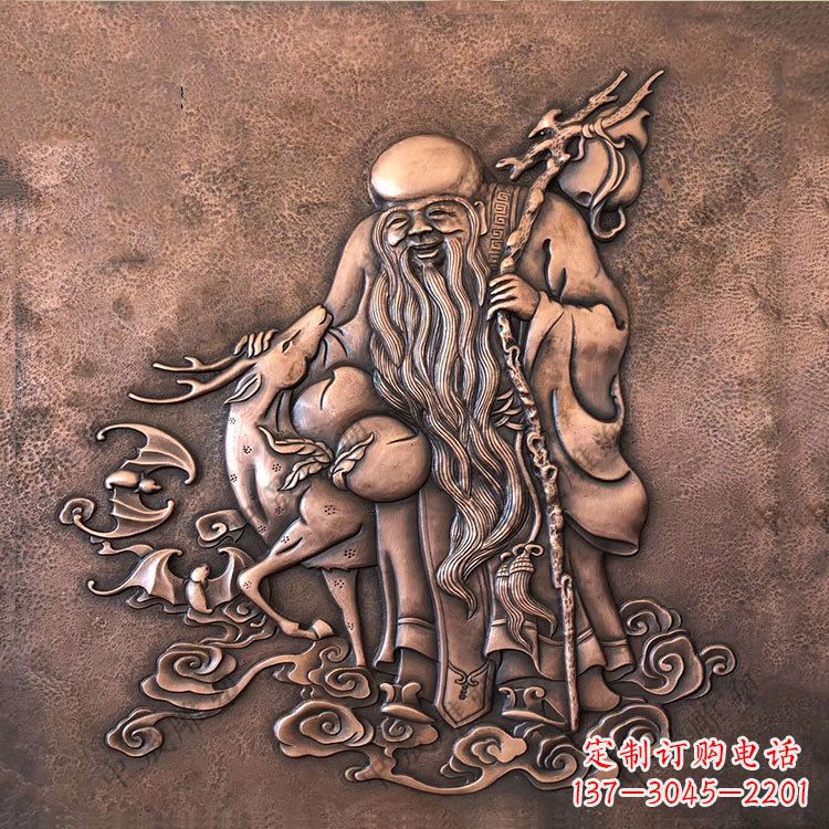 泉州追求长寿的崇高象征——紫铜老寿星雕塑