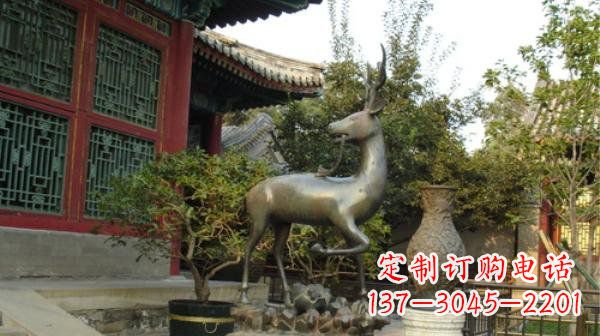 泉州神鹿寺庙铜雕动物定制