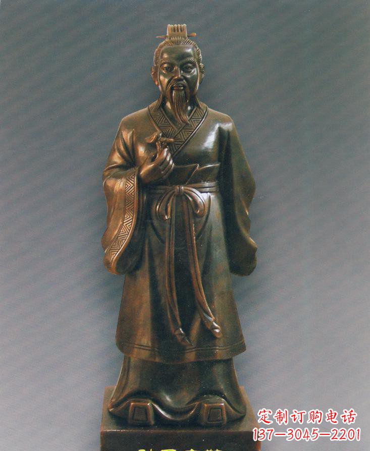 泉州扁鹊仿铜人物雕塑-独特的玻璃钢雕刻
