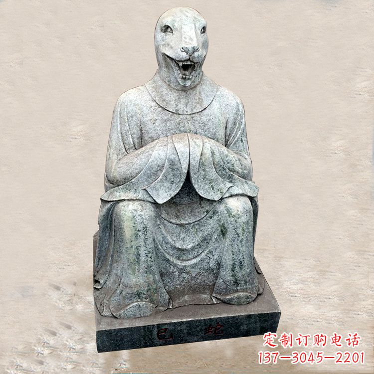 泉州精美的生肖蛇兽雕塑