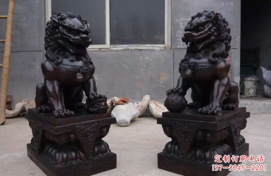 泉州中领雕塑狮子雕塑,超精致的铜雕艺术