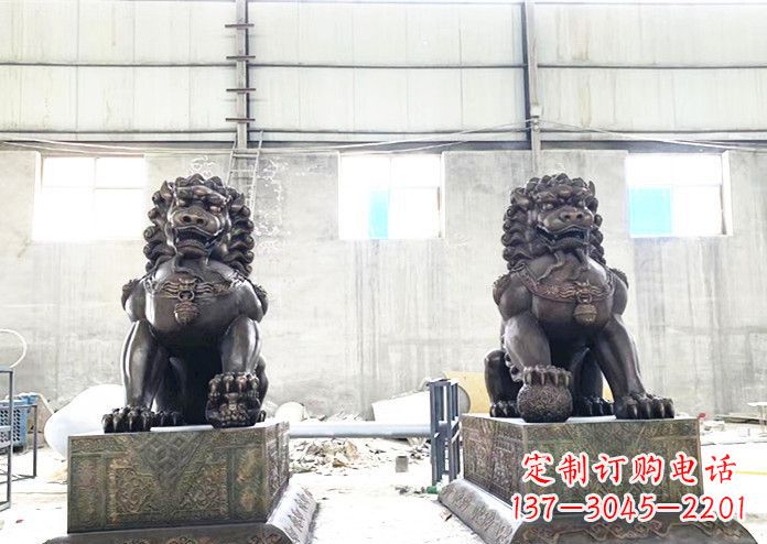 泉州中领雕塑专业生产高端铜狮子雕塑。狮子雕塑…