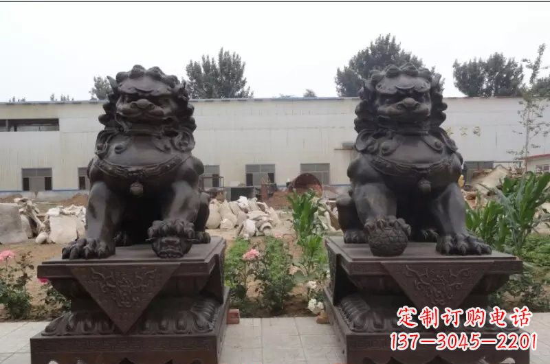 泉州精灵定制狮子铜雕塑