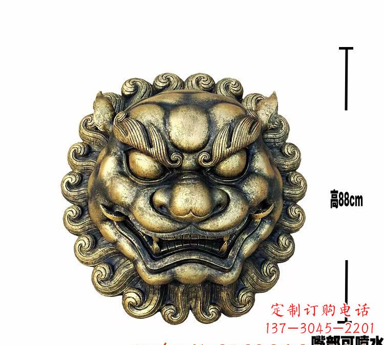 泉州狮子头铜雕
