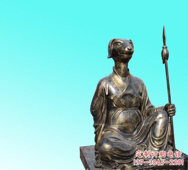 泉州精美十二生肖坐式铜雕