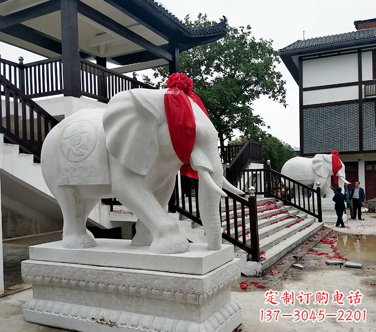泉州迎接观音祝福的精美大象观音栏杆