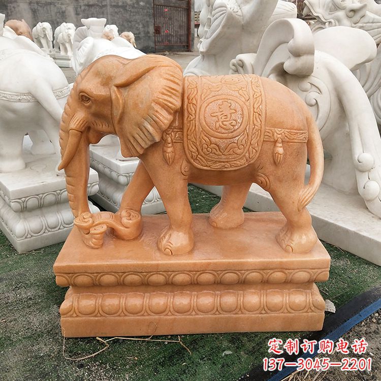 泉州立柱大象雕塑,集美观和实用于一体