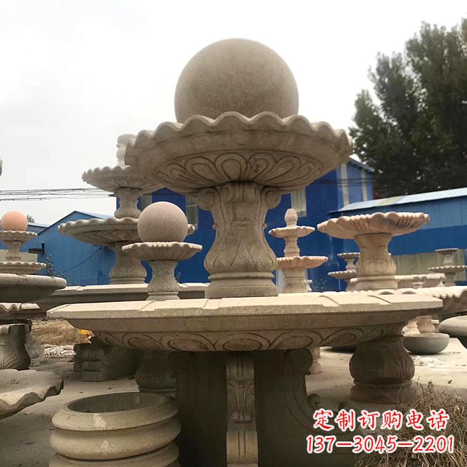 泉州拥有祥和之美的玉石风水球雕塑