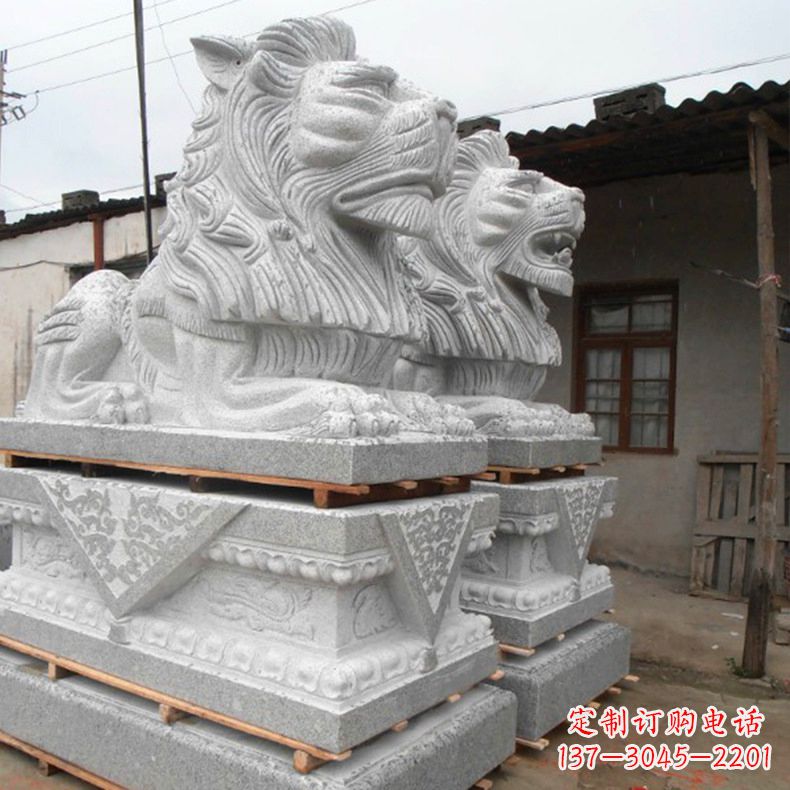 泉州港币狮子雕塑,华丽展现华夏气势