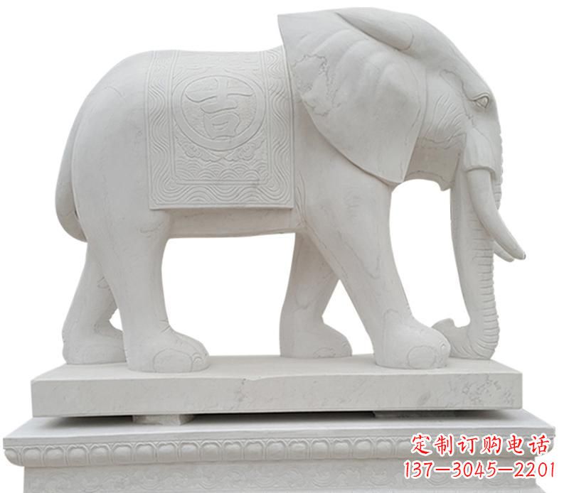 泉州石雕公园立式大象雕塑