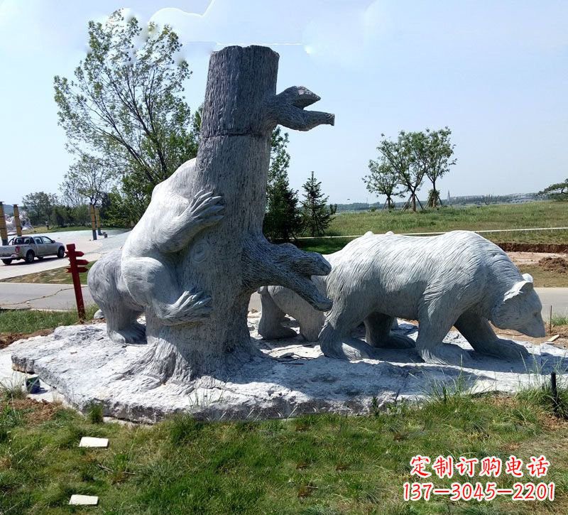 泉州欧洲风格狗熊公园雕塑