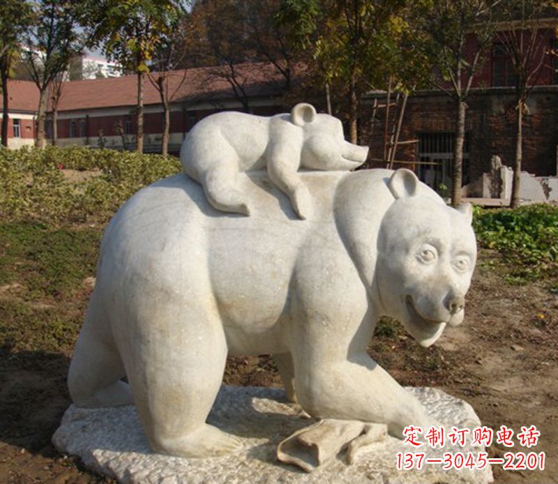 泉州狗熊雕塑景观,给你一个精美园林