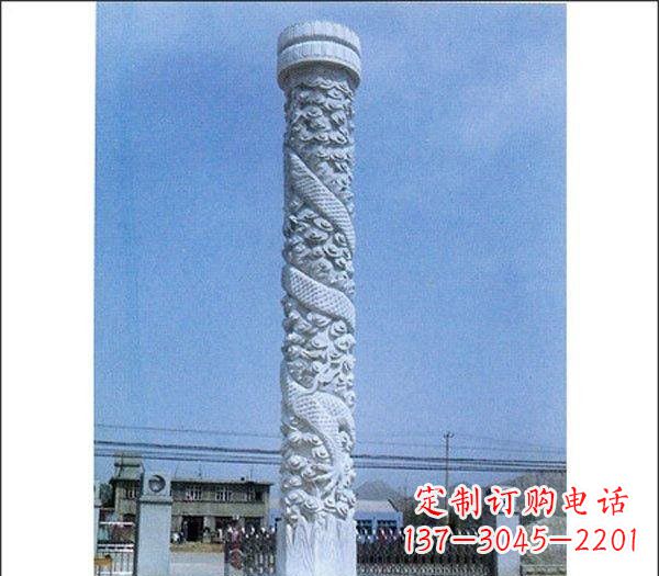泉州中领雕塑厂家-优质定制龙柱石雕