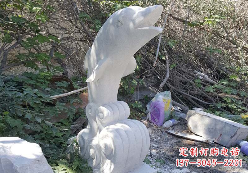 泉州石雕海豚海浪