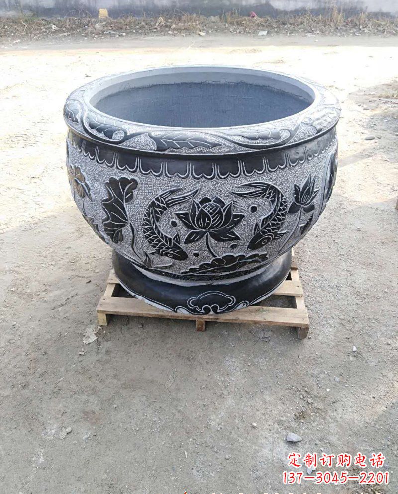 泉州独特雕花盆,精美别致的家庭装饰