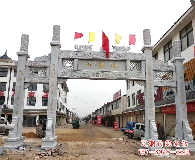 泉州中领雕塑:精美石雕牌坊雕塑