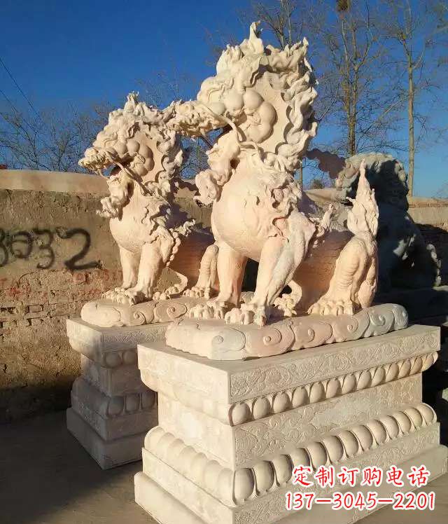 泉州完美的石雕-麒麟雕塑