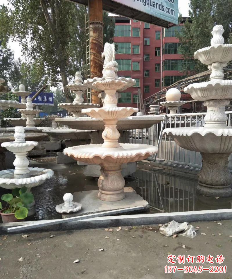 泉州中国传统石雕喷泉,雕刻艺术之美