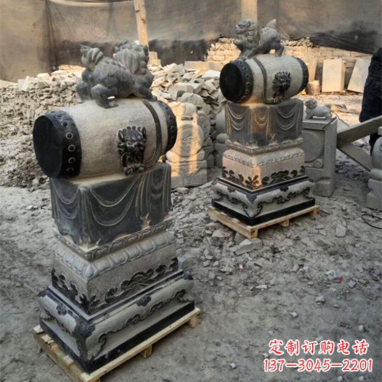 泉州定制大象雕塑石雕门墩,传承中国古典文化
