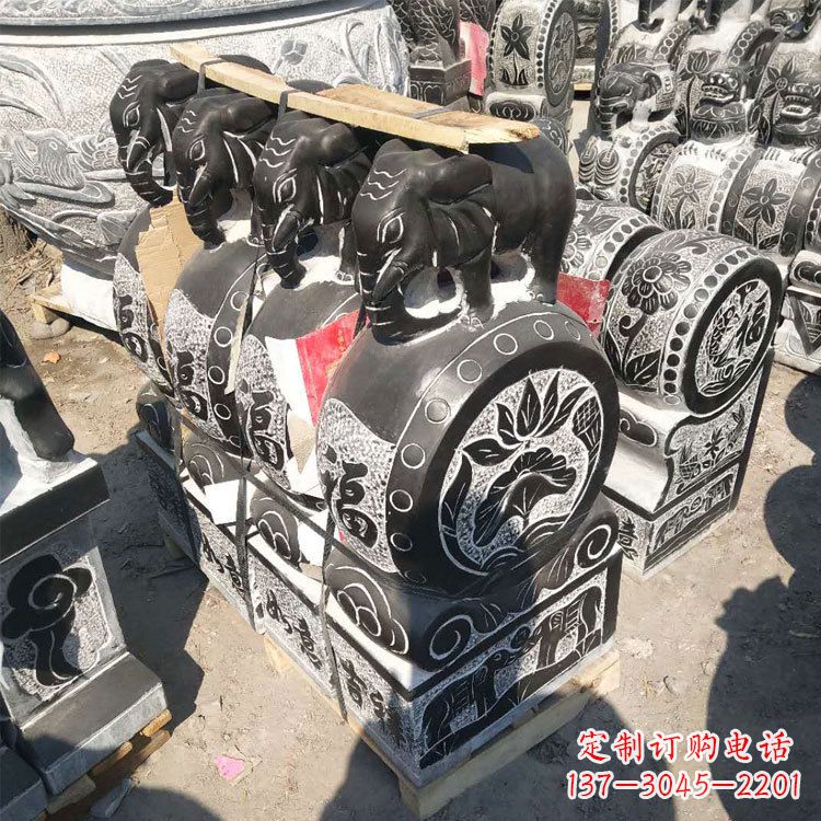 泉州石雕门墩雕凤凰