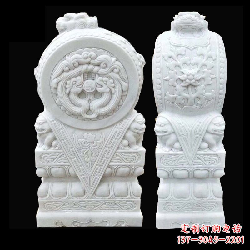 泉州中领雕塑精心打造的石雕门墩雕塑,采用优质…