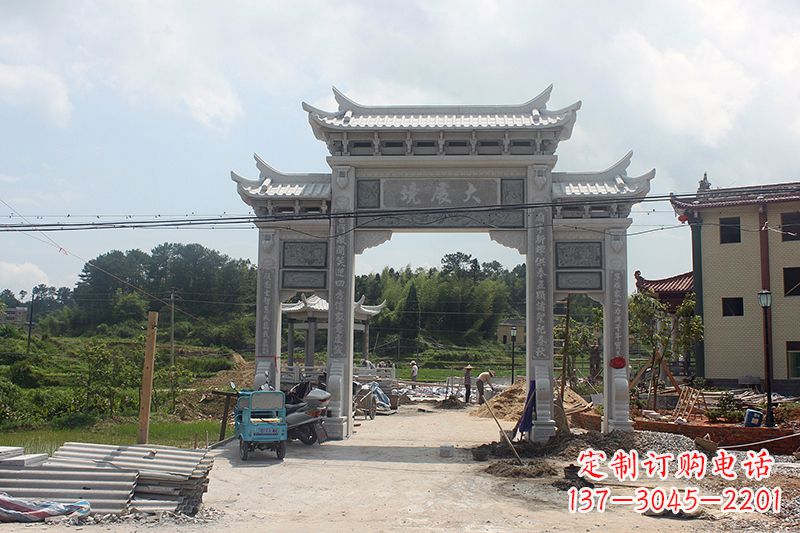 泉州中领雕塑:牌坊浮雕墙仿古雕塑工艺