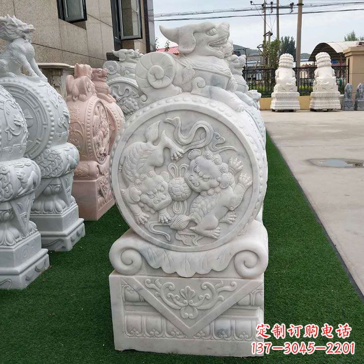 泉州石雕牌坊抱鼓石,有艺术气息的雕塑定制