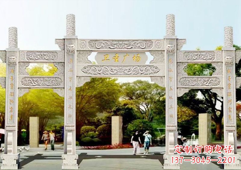 泉州石雕牌坊雕塑,尊贵而独特