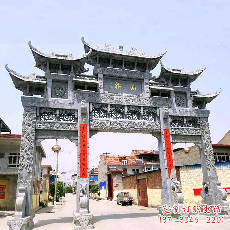 泉州[经典领航，高品质石雕牌坊雕塑]